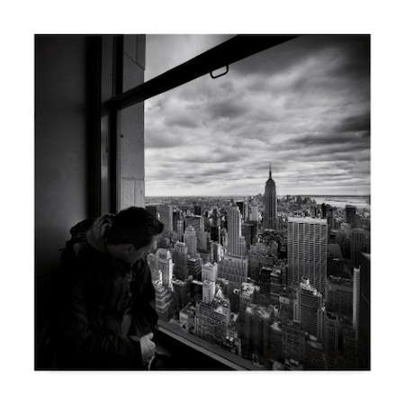 Nina Papiorek 'Nyc Manhattan View' Canvas Art,14x14